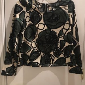 Statement Print  Blouse  NWOT